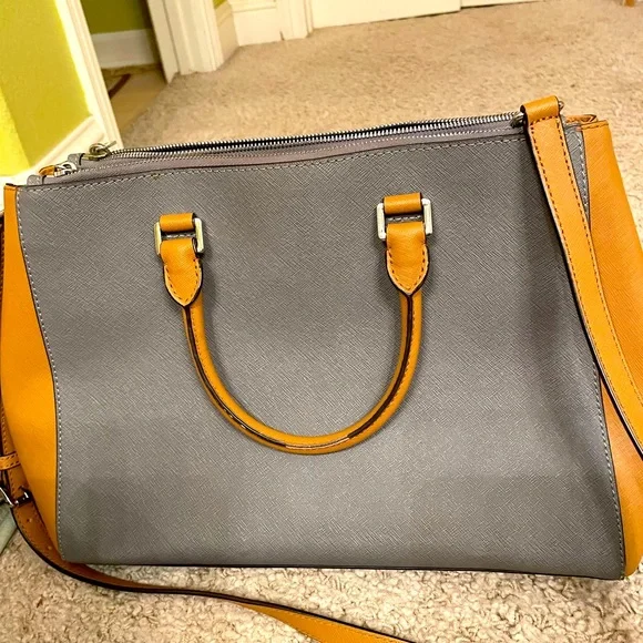 Michael Kors, Taupe with tan trim, Purse - Picture 3 of 8